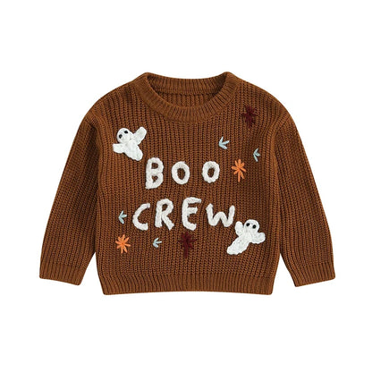 Halloween Boo Crew Embroidered Jumper