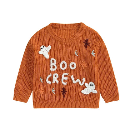 Halloween Boo Crew Embroidered Jumper